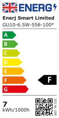 Pack of 10 Units, Dimmable GU10 LED Bulbs, 7W (50/60W Halogen Replacement), 120° Wide Beam, 500LM Recessed Lighting Bulbs - 3000K