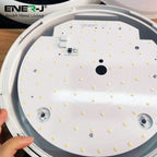 ENERJ Superhero 9-in-1 LED Bulkhead, 12W/15W/18W Power Switchable, 3000K-6000K CCT, IP65 IK10 Impact-Resistant 320mm (Standard / Sensor)