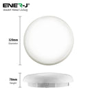 ENERJ Superhero 9-in-1 LED Bulkhead, 12W/15W/18W Power Switchable, 3000K-6000K CCT, IP65 IK10 Impact-Resistant 320mm (Standard / Sensor)