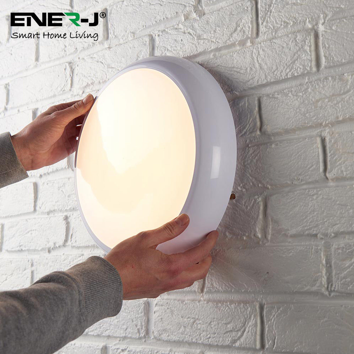 ENER-J Superhero 9-in-1 CCT & Wattage Switchable LED Bulkhead with Plug-and-Play Microwave Sensor