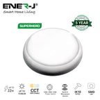 9 in 1 LED Bulkheads with Power Switchable (12W-18W-22W) and CCT Switchable & Built-in Microwave Sensor, Size: 320mm, IP65 & IK10, 3 Years warranty.