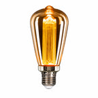 Ener-J 3W ST64 LED Filament Vintage Retro Amber Glass E27 2000K