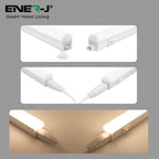 8W LED T5 Batten Light, 60cms, 100 Lm/W, With on/off switch, CCT Switchable, 50cms cable, 3 Years warranty Pack of 2