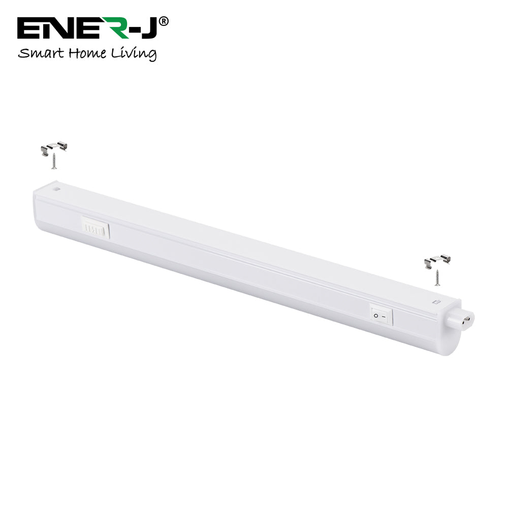 Pack Of 2 20W LED T5 Batten Light, 120cms, 100 Lm/W, With on/off switch, CCT Switchable, 50cms cable, 3 Years warranty