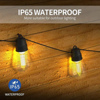 15m Fire Flame LED String Light Kit, Flickering Flame Bulb Effect