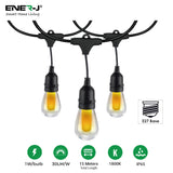 15m Fire Flame LED String Light Kit – Flickering Flame Bulb Effect