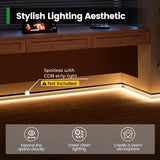 LED Skirting Aluminium Profile, White housing, Length: 3 Meters (Pack of 4)