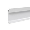 LED Skirting Aluminium Profile, White housing, Length: 3 Meters