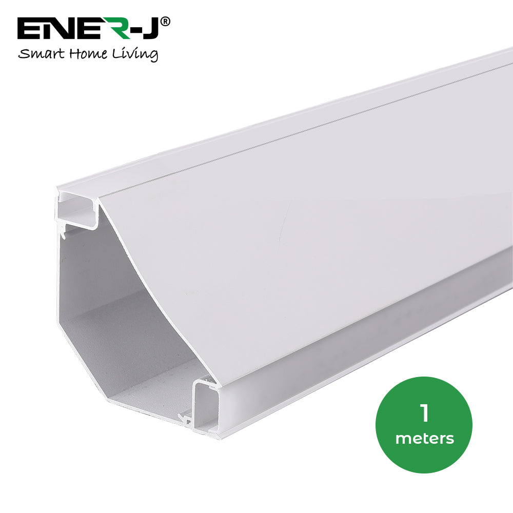 Gypsum LED Cove Light 45 Degree Corner Aluminum Profile, 1 Meter