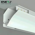 Ener-J 2m Gypsum LED Cove Light 45 Degreesâ Corner Aluminum Profile, White Finish