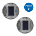 2 Pc Pack Solar Powered Decking or Pathway Garden Lights, 2 Colour Options - 6000K & BLUE