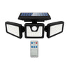 Solar Sensor 3 Heads  Wall Light, 2400 mAh, 6000-6500K