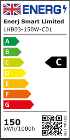 150W LED LINEAR HIGHBAY, 150 LM/W, CCT Switchable, 5 Years Warranty