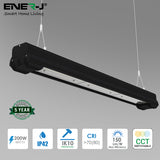 200W LED LINEAR HIGHBAY, 150 LM/W, CCT Switchable, 5 Years Warranty