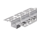 55mm x 12.5mm Recessed Plasterboard Trimless Aluminium LED Profile with Flange for Drywall - 2m Kit (1.2mm Thickness) (Pack of 4)