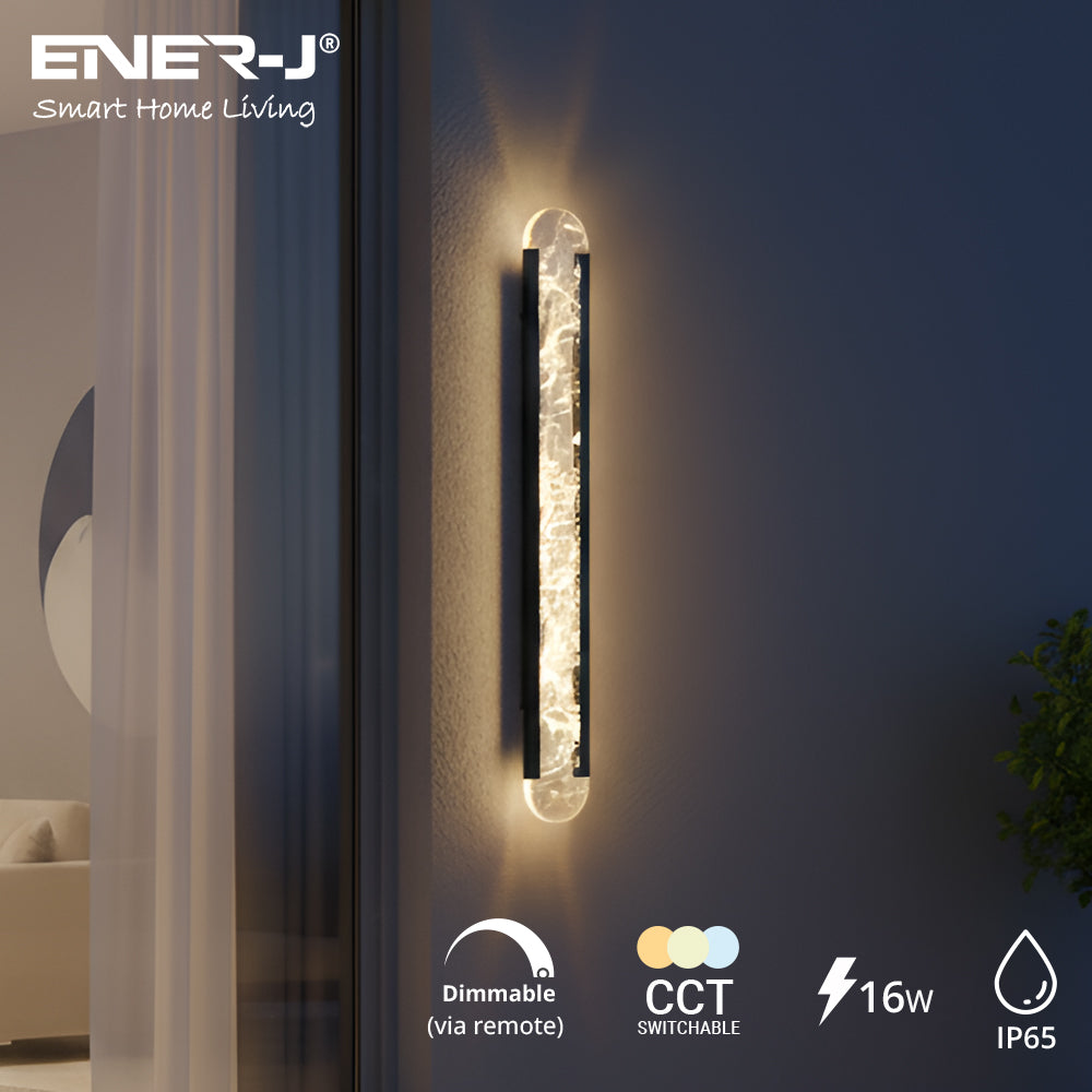 Ener-J 60cm Designer Outdoor LED Wall Light – 16W CCT Tunable & Dimmable – IP65