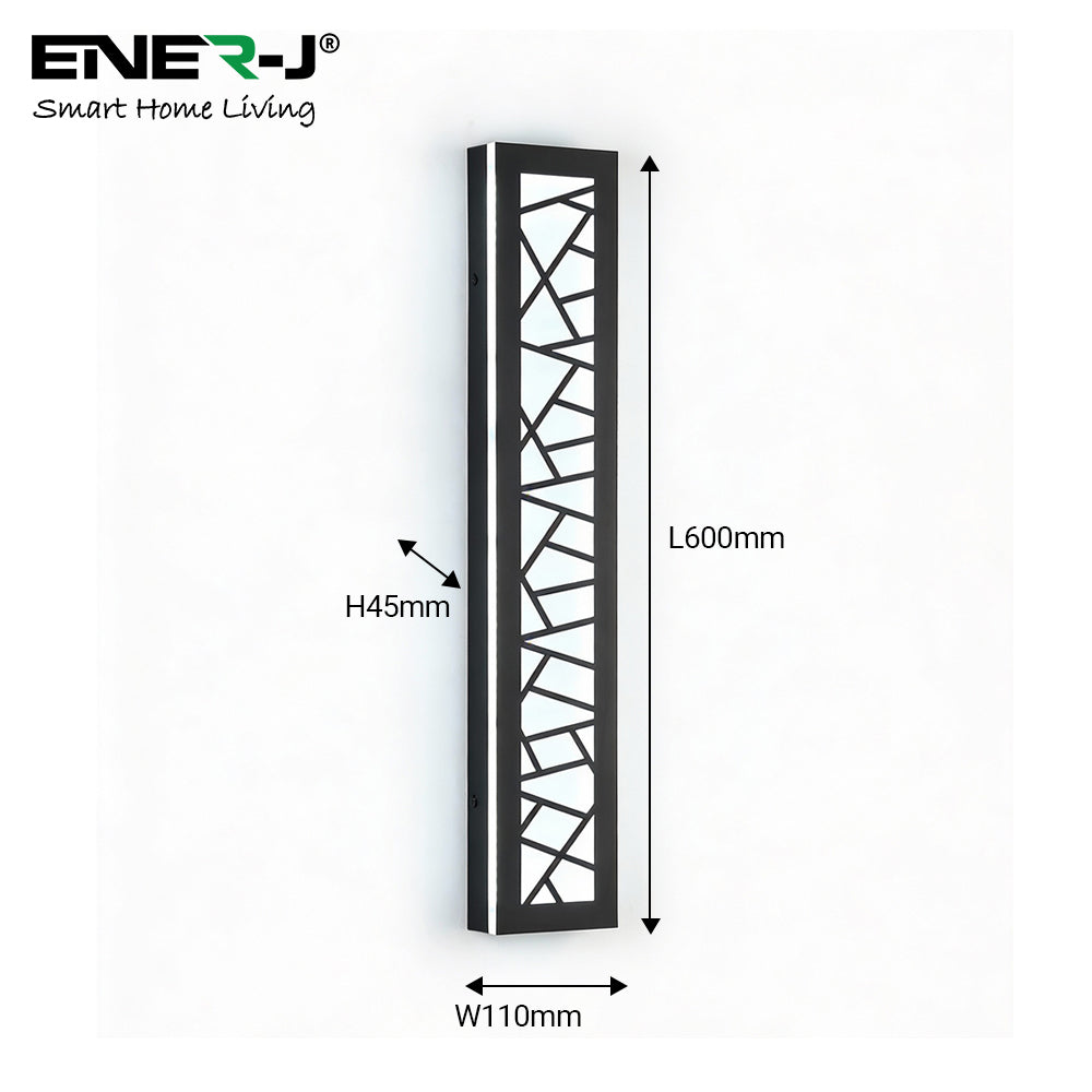 Ener-J 60cm Geometric Outdoor LED Wall Light – 30W CCT Tunable & Dimmable – IP65