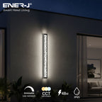 Ener-J 100cm Geometric Outdoor LED Wall Light – 48W CCT Tunable & Dimmable – IP65