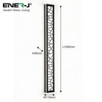 Ener-J 100cm Geometric Outdoor LED Wall Light – 48W CCT Tunable & Dimmable – IP65
