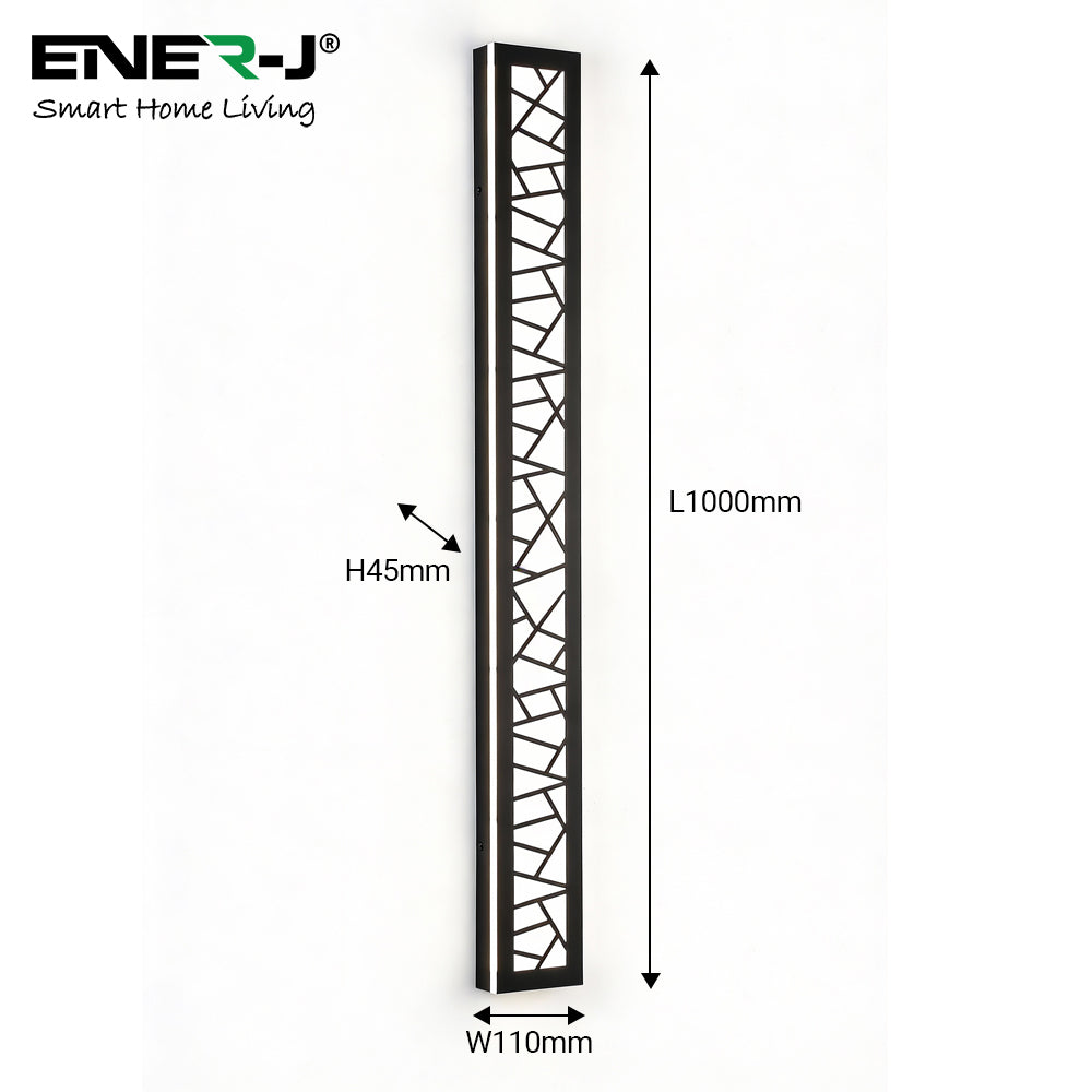 Ener-J 100cm Geometric Outdoor LED Wall Light – 48W CCT Tunable & Dimmable – IP65