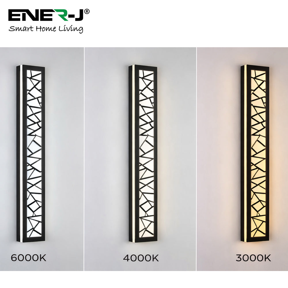 Ener-J 100cm Geometric Outdoor LED Wall Light – 48W CCT Tunable & Dimmable – IP65