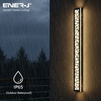 Ener-J 100cm Geometric Outdoor LED Wall Light – 48W CCT Tunable & Dimmable – IP65