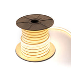30 Meters 24V Silicon Neon Strip, Size: 10x10mm, IP65. Includes 30pcs Clips & 5 connector cable, Warm White