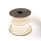 30 Meters 24V Silicon Neon Strip, Size: 10x10mm, IP65. Includes 30pcs Clips & 5 connector cable, Natural White