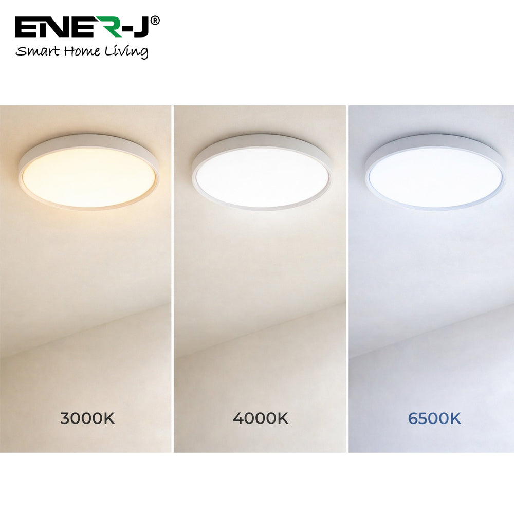 40W Scenic Surface LED Ceiling Light with multiple built-in modes, CCT+RGBIC, Round, Size: 380mm