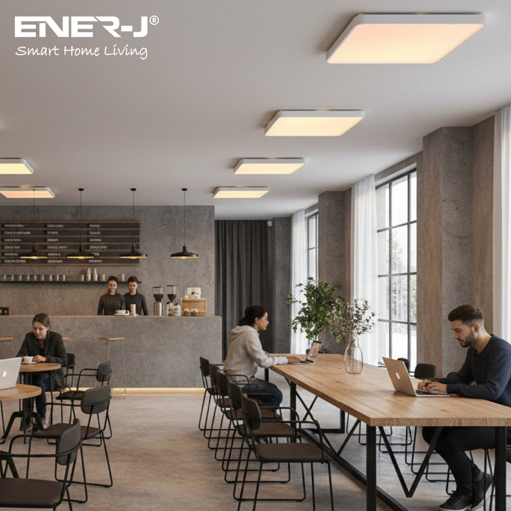 40W Scenic Surface LED Ceiling Light with multiple built-in modes, CCT+RGBIC, Square, Size: 380x380mm