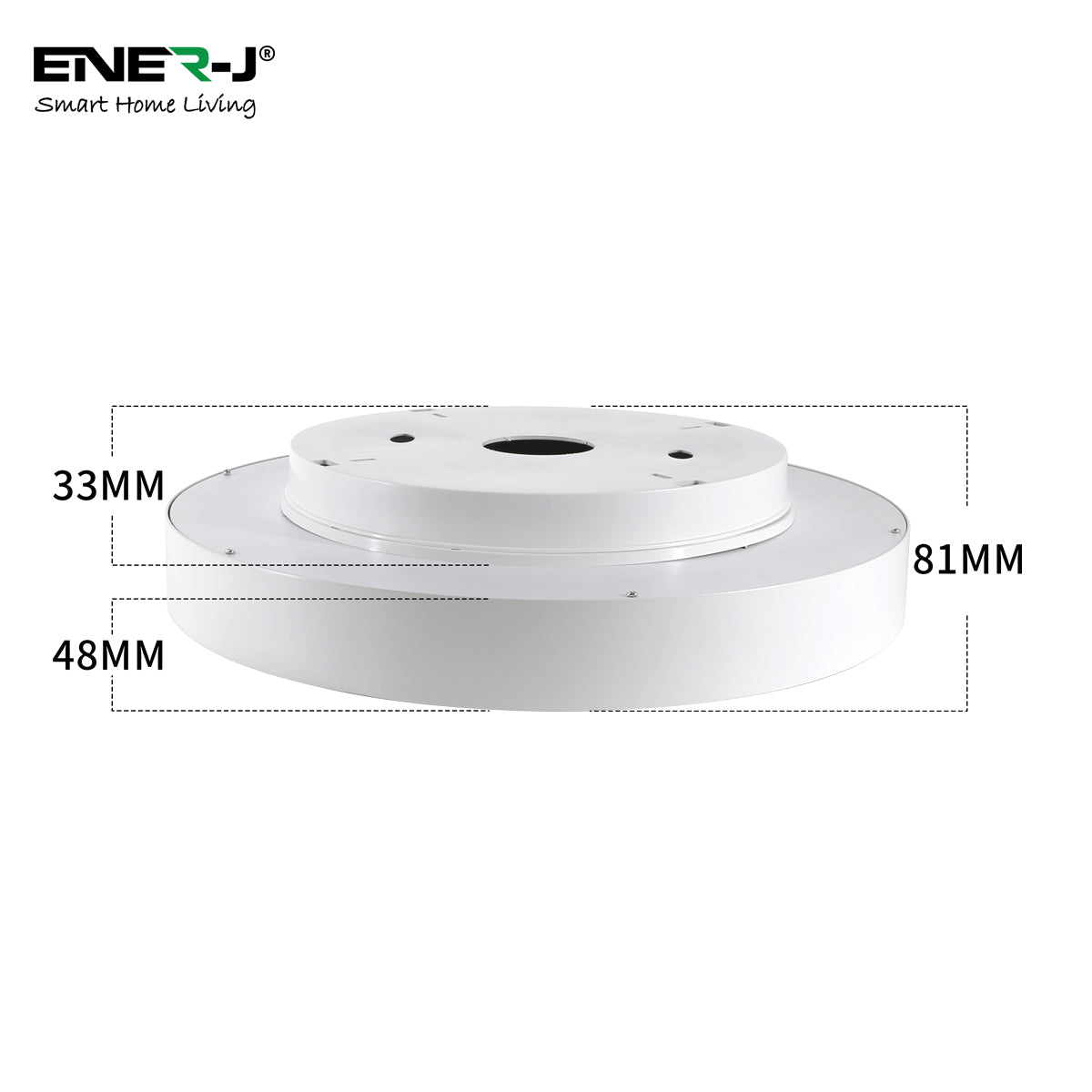 ENER-J SKY Smart Ceiling Light with Moving Cloud Animation (39cm Round)