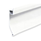 White LED strip light on a white background