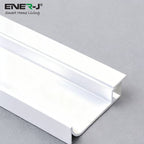 White LED strip light on a gray background with Ener-J branding.