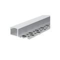 Ener-J Single Wing Recessed Aluminium LED Profile Frosted Diffuser 2m Silver Channel for Concealed LED Strip Lighting Installations