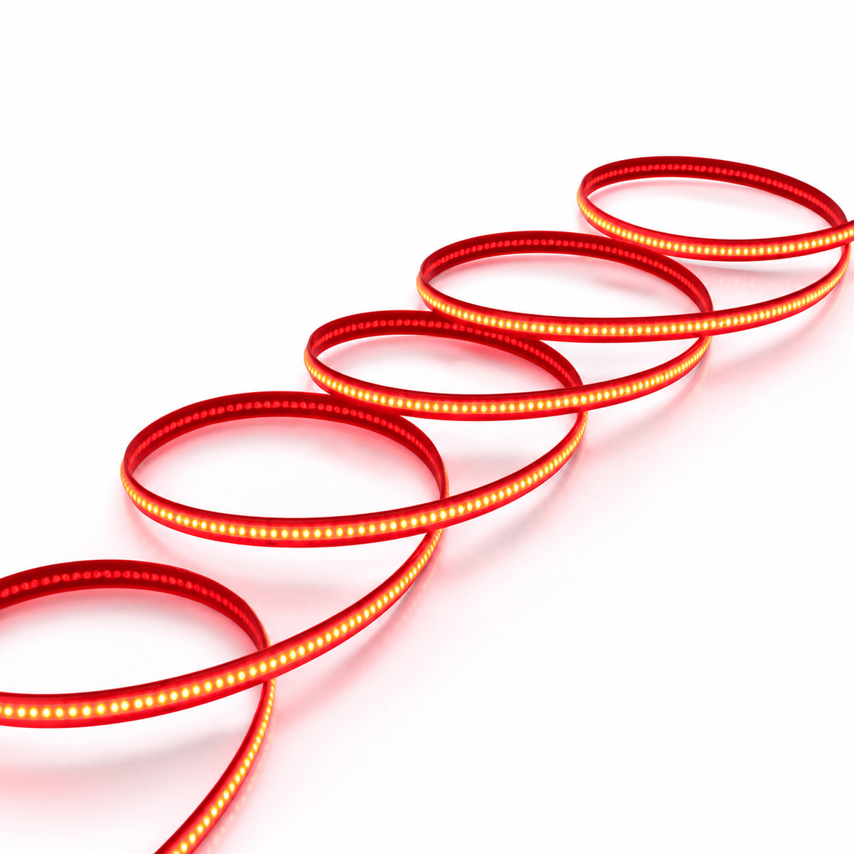 Ener-J 24V COB LED Strip Lights High Brightness Red 30M Reel with 480 LEDs/M IP20