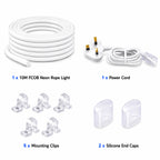 10M FCOB Neon Rope Light Kit, 10W/M, 800Lm/M, 3000K