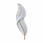 Ener-J 18W Elegant Feather LED Wall Light | CCT Switch 3000K-6000K | IP44 Rated
