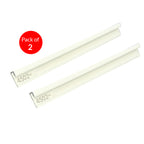 Aluminium Closing Edge Line End Trims for 4mm  SPC Wall Panels, White Size: 17 x 6 x 3000 mm (Pack of 2)