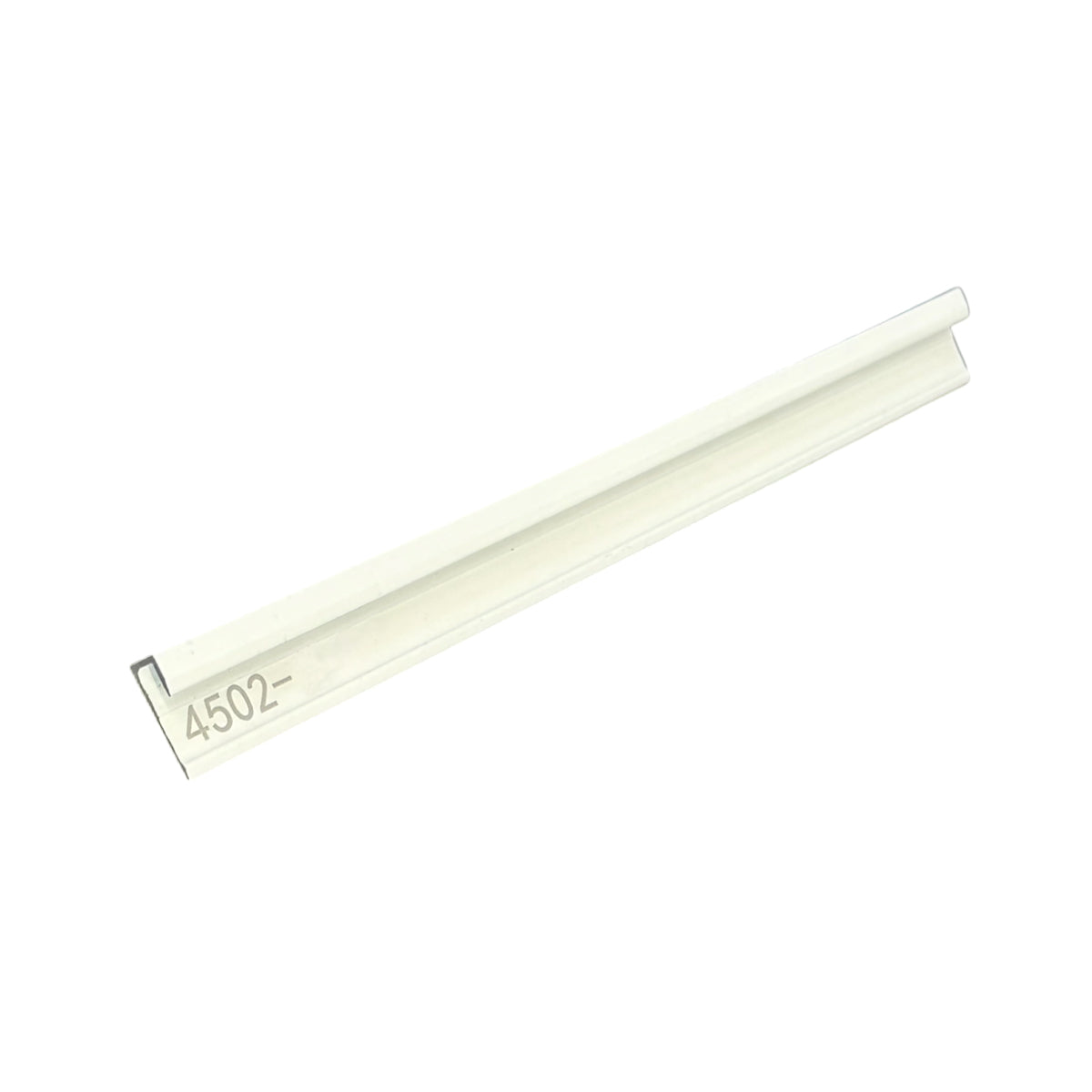 Aluminium Closing Edge Line End Trims for 4mm  SPC Wall Panels, White Size: 17 x 6 x 3000 mm (Pack of 2)
