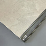 Aluminium Embedded Skirting Trims (2.2 cms height) for 4mm SPC Wall Panels, White Size: 25 x 10 x 3000 mm (Pack of 2)