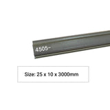 Aluminium Embedded Skirting Trims (2.2 cms height) for 4mm SPC Wall Panels, White Size: 25 x 10 x 3000 mm (Pack of 2)