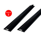 Invisible line Aluminium Trims for 8mm Charcoal boards, Black Size: 3000 mm (Pack of 2)