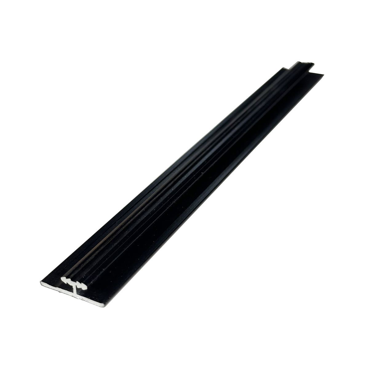 Invisible line Aluminium Trims for 8mm Charcoal boards, Black Size: 3000 mm (Pack of 2)