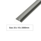 I-Bar Aluminium Trims for 8mm Charcoal boards, Silver Size: 3000 mm (Pack of 2)
