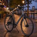 Ener-J Gents 700C 7 Speed Electric Bike Grey 36V 250W Small – Bafang Motor City E-Bike
