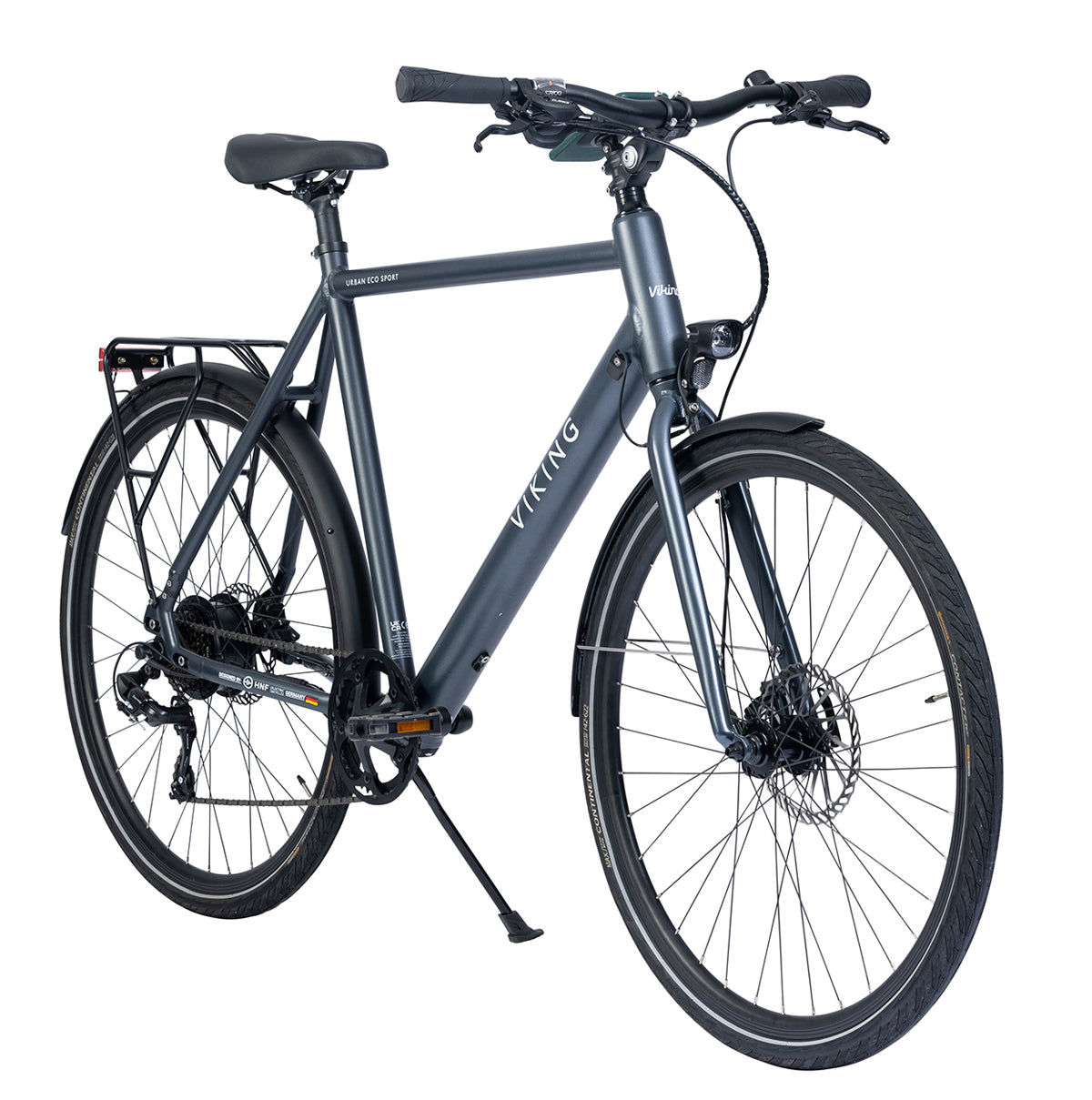 Ener-J Gents 700C 7 Speed Electric Bike Grey 36V 250W Medium – Bafang Motor City E-Bike