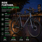 Ener-J Gents 700C 7 Speed Electric Bike Grey 36V 250W Large – Bafang Motor City E-Bike