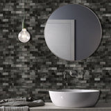 Peel and Stick 3D Mini Metal Panel Backsplash Tiles