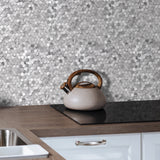 Self-Adhesive 3D Mosaic Hexagon Backsplash Tiles