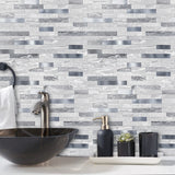 Aluminum Thin Subway Tiles | Peel and Stick Kitchen Backsplash Tiles | Stick On Wall Tiles